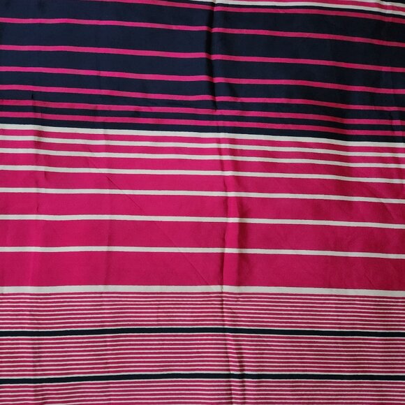 LANVIN PARIS VINTAGE 100% SILK WOMAN SQUARE SCARF GEOMETRIC DESIGN - Picture 5 of 9